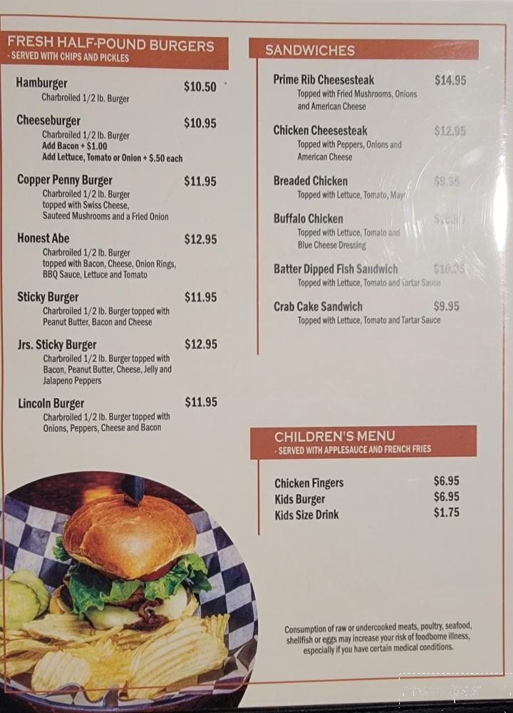 Jamison City Hotel - Benton, PA menu_pic