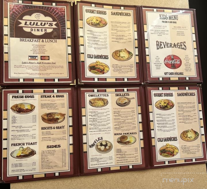 Lulu's Diner - Springfield, IL menu_pic