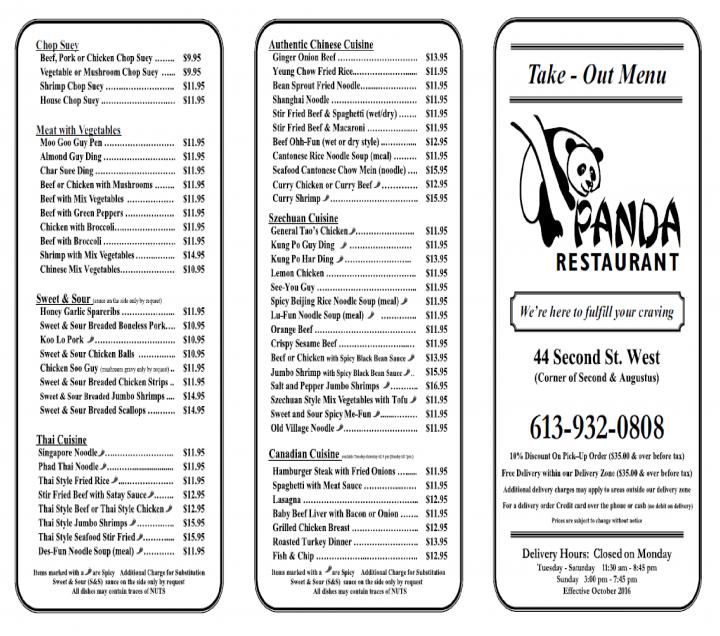 Panda Restaurant - Cornwall, ON