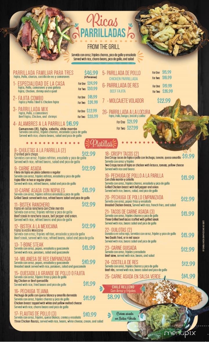 Taqueria Azteca - Rosenberg, TX menu_pic