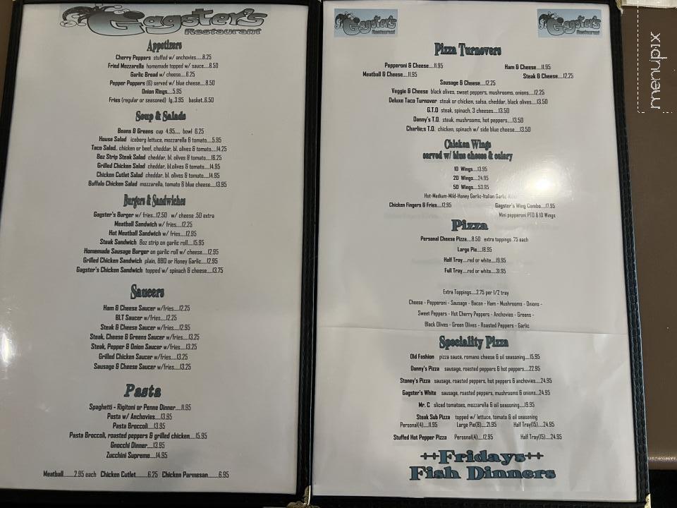 Gagsters Restaurant - Niagara Falls, NY menu_pic