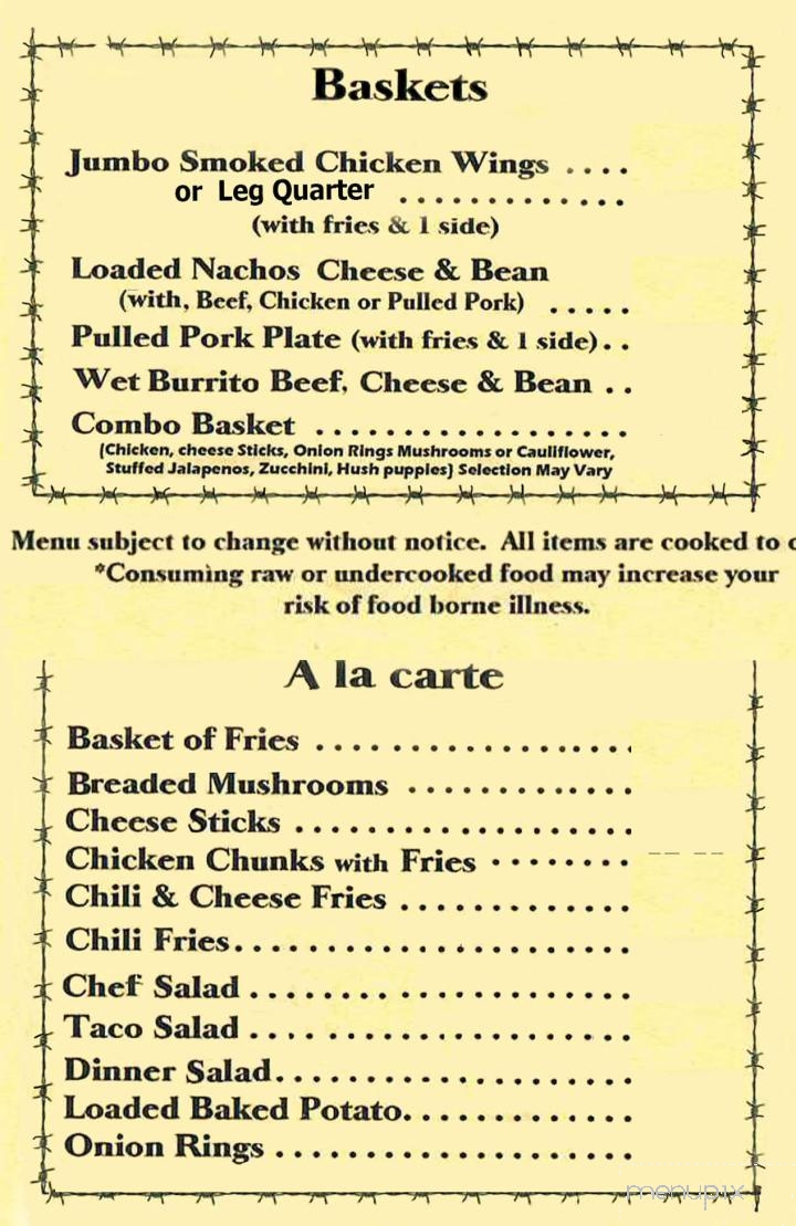 Pioneer Inn Bar and Grill - Perrysburg, OH menu_pic