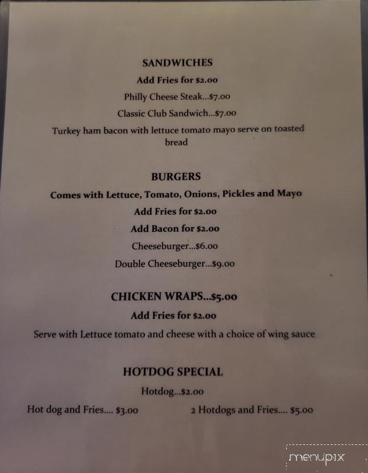 Wooden Nickel - Florence, SC menu_pic