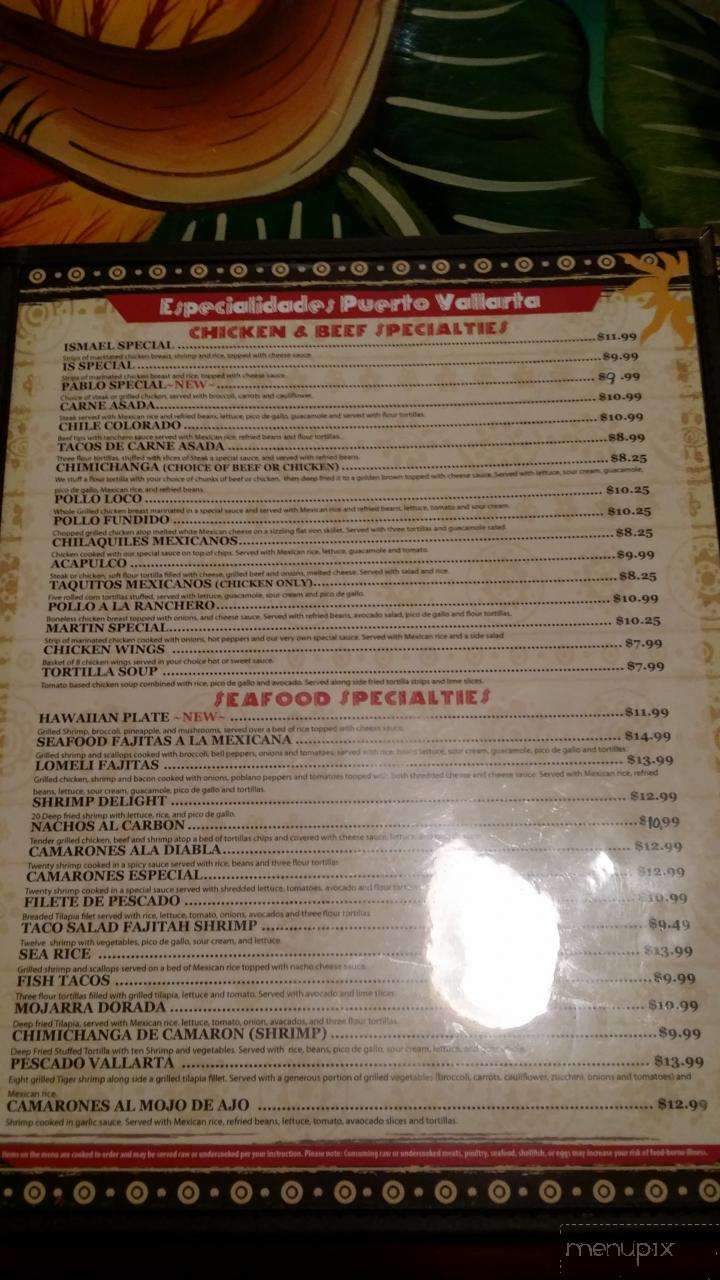 Puerto Vallarta Mexican Restaurant - Indianapolis, IN menu_pic