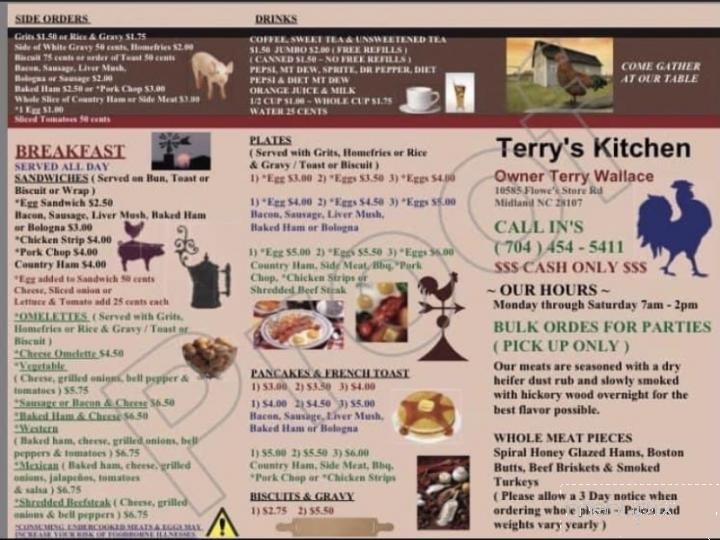 Terry's Kitchen - Midland, NC menu_pic