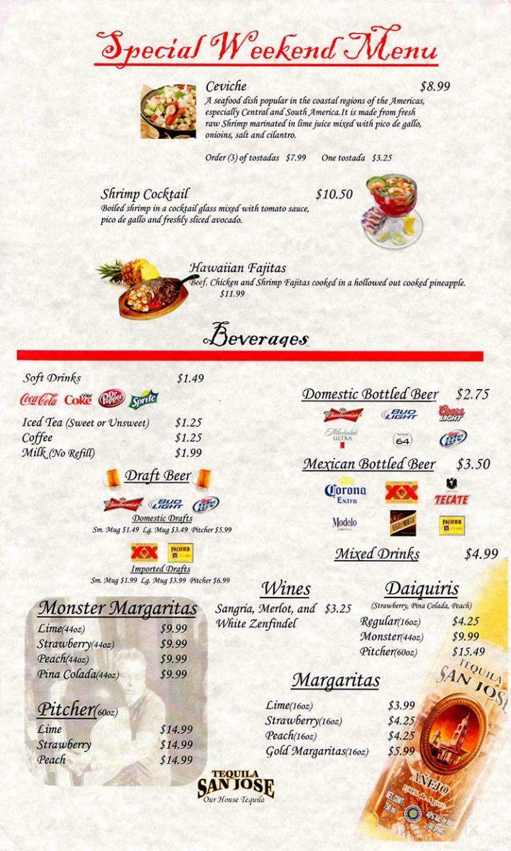 La Huerta - Fayetteville, AR menu_pic