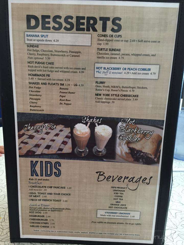 Online Menu of Silver Moon Diner, Vincent, OH