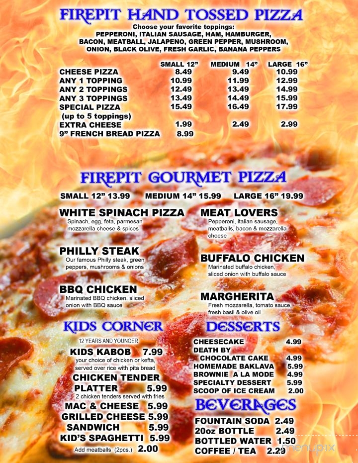 Firepit Rotisserie and Grill - Hanover, PA menu_pic