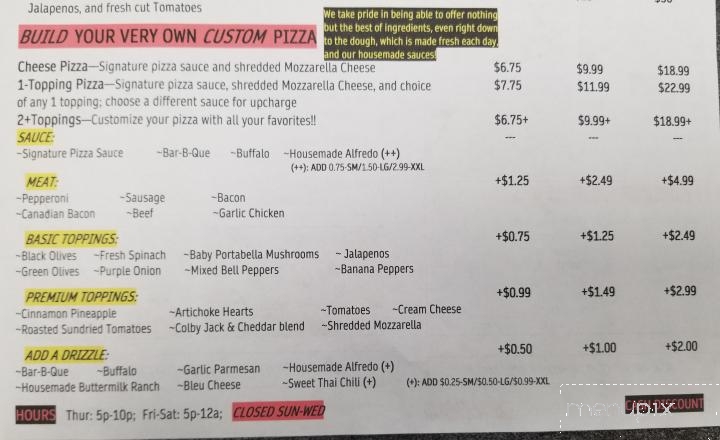 Heavy D's Pizzaria - Oklahoma City, OK menu_pic