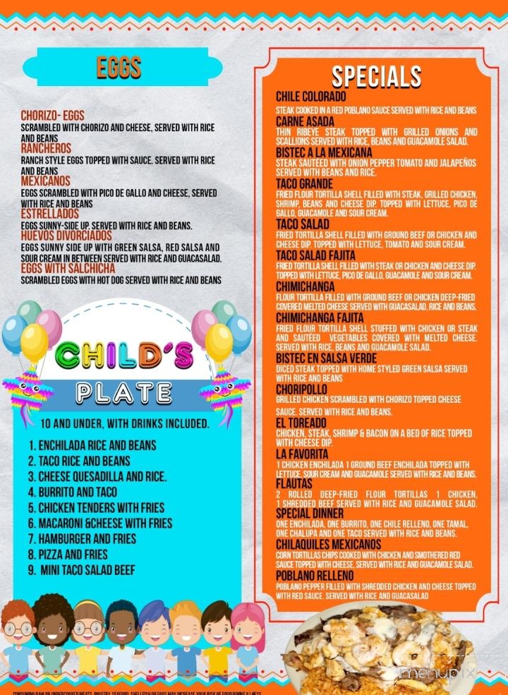La Herradura Mexican Grill - Beatrice, NE menu_pic
