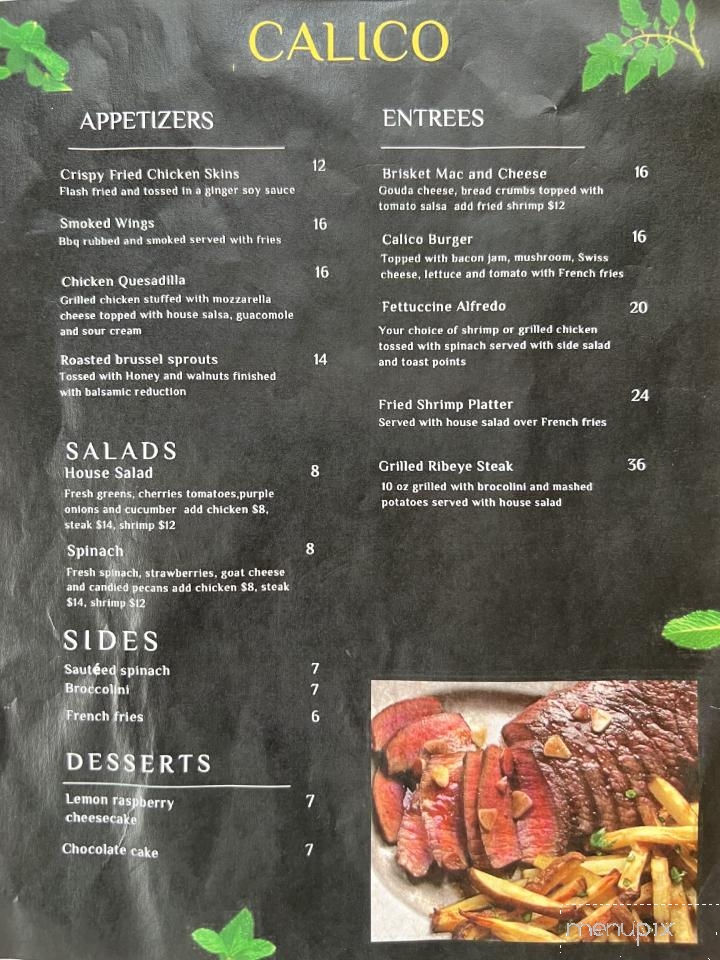 Calico's Restaurant - Birmingham, AL menu_pic