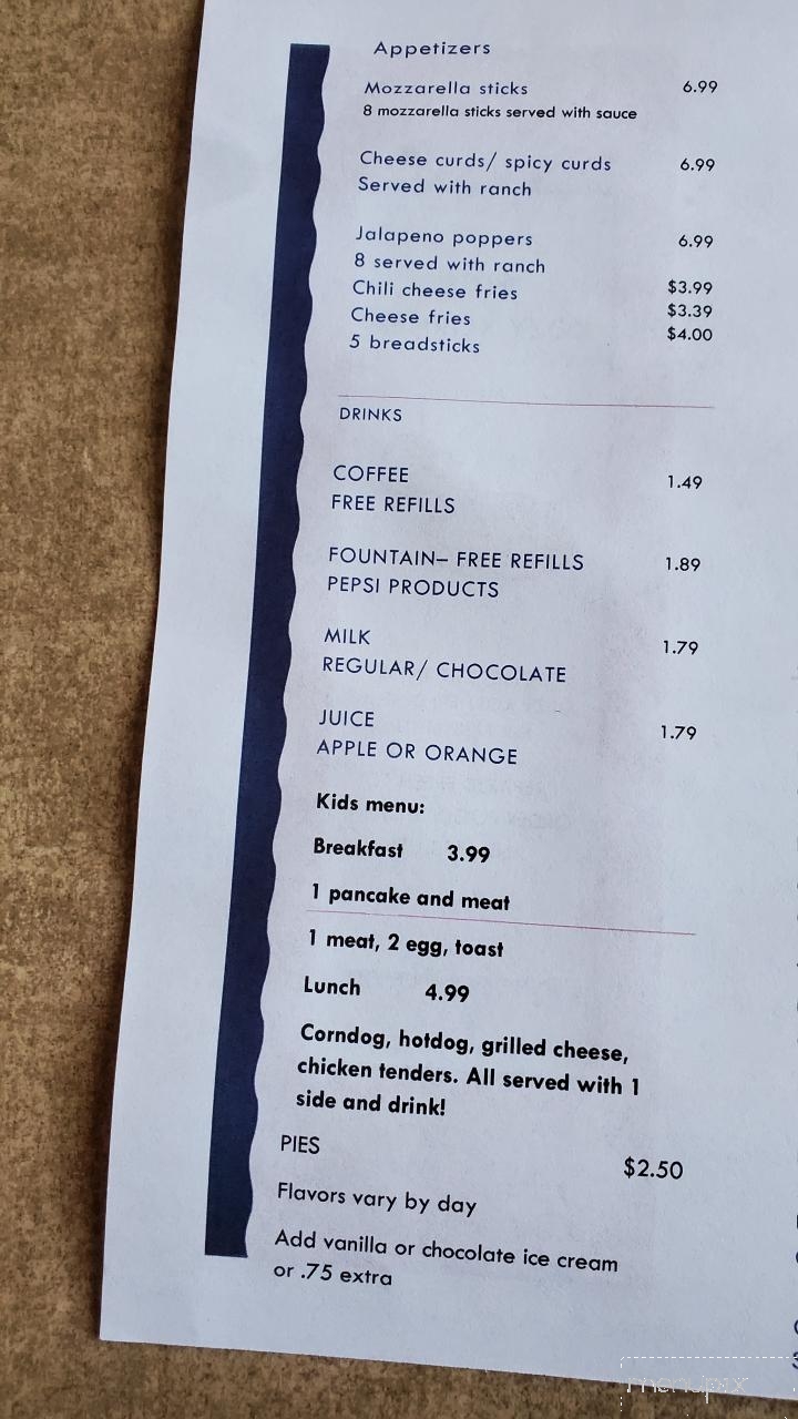 TNT's Kozy Korner - Mendon, OH menu_pic