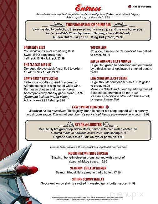 Law's Lunch & Dinner - Riverside, CA menu_pic