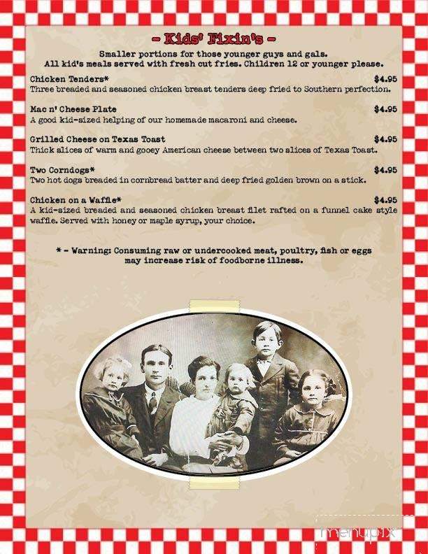 Voy Rivers' BBQ and Catering - Linesville, PA menu_pic