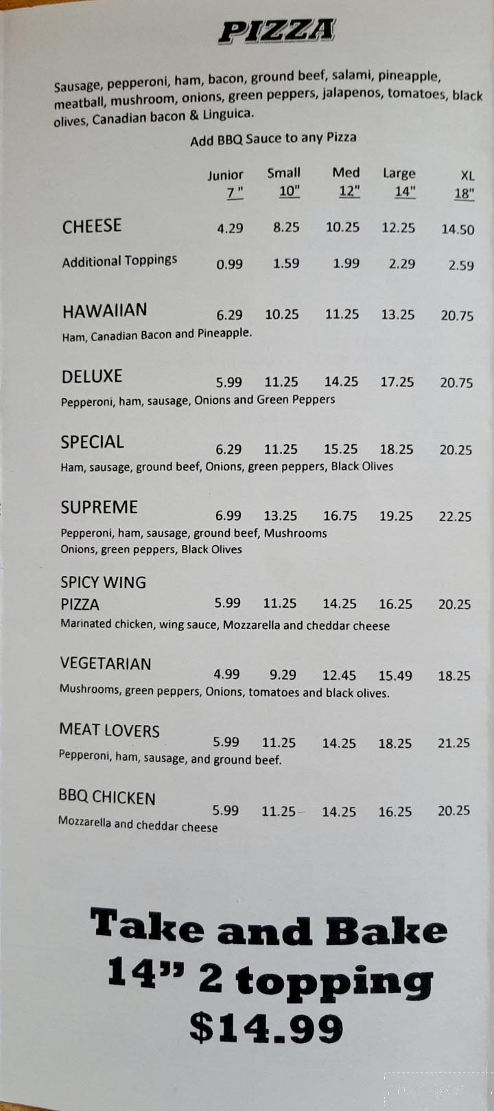 Pit Stop Pizza - Overgaard, AZ menu_pic