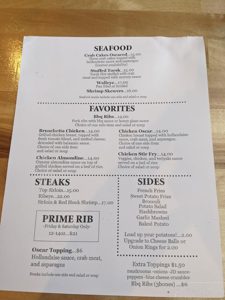 2nd Street Station - Watertown, SD menu_pic