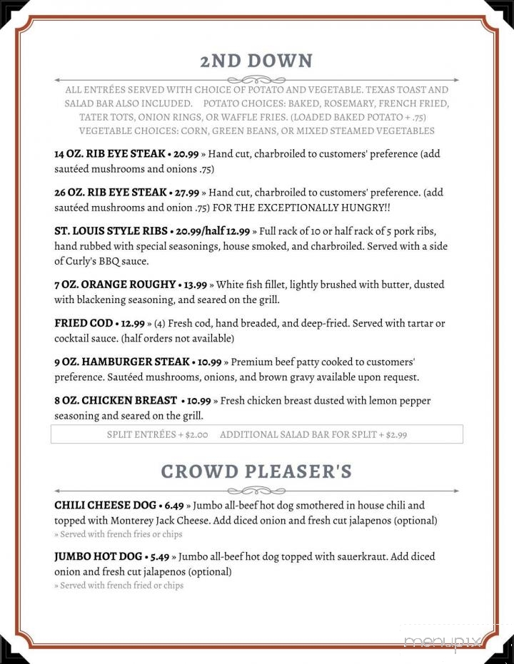 Woody's Sports Bar and Grill - Pratt, KS menu_pic
