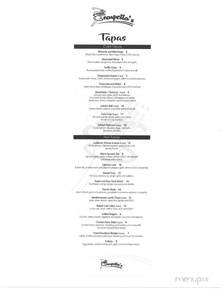 Scarpetta's Italian - Fremont, OH menu_pic