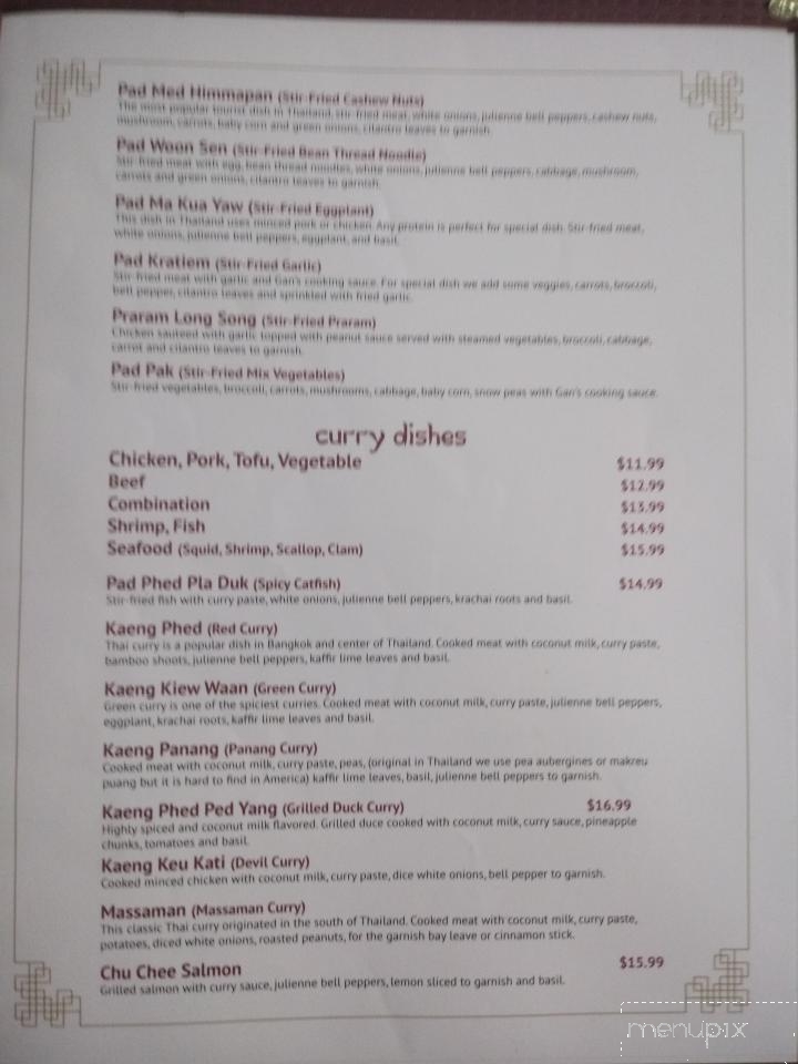 Thai Orchid Bistro - Yukon, OK menu_pic