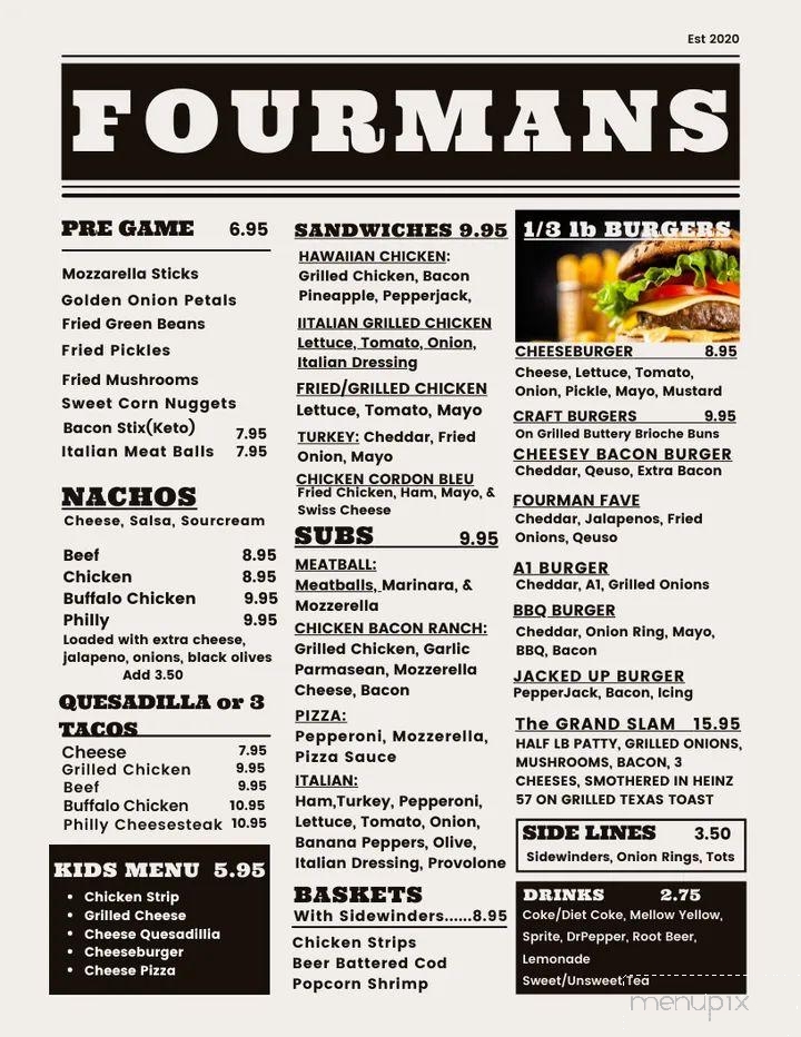 Fourmans - Paris, TN menu_pic