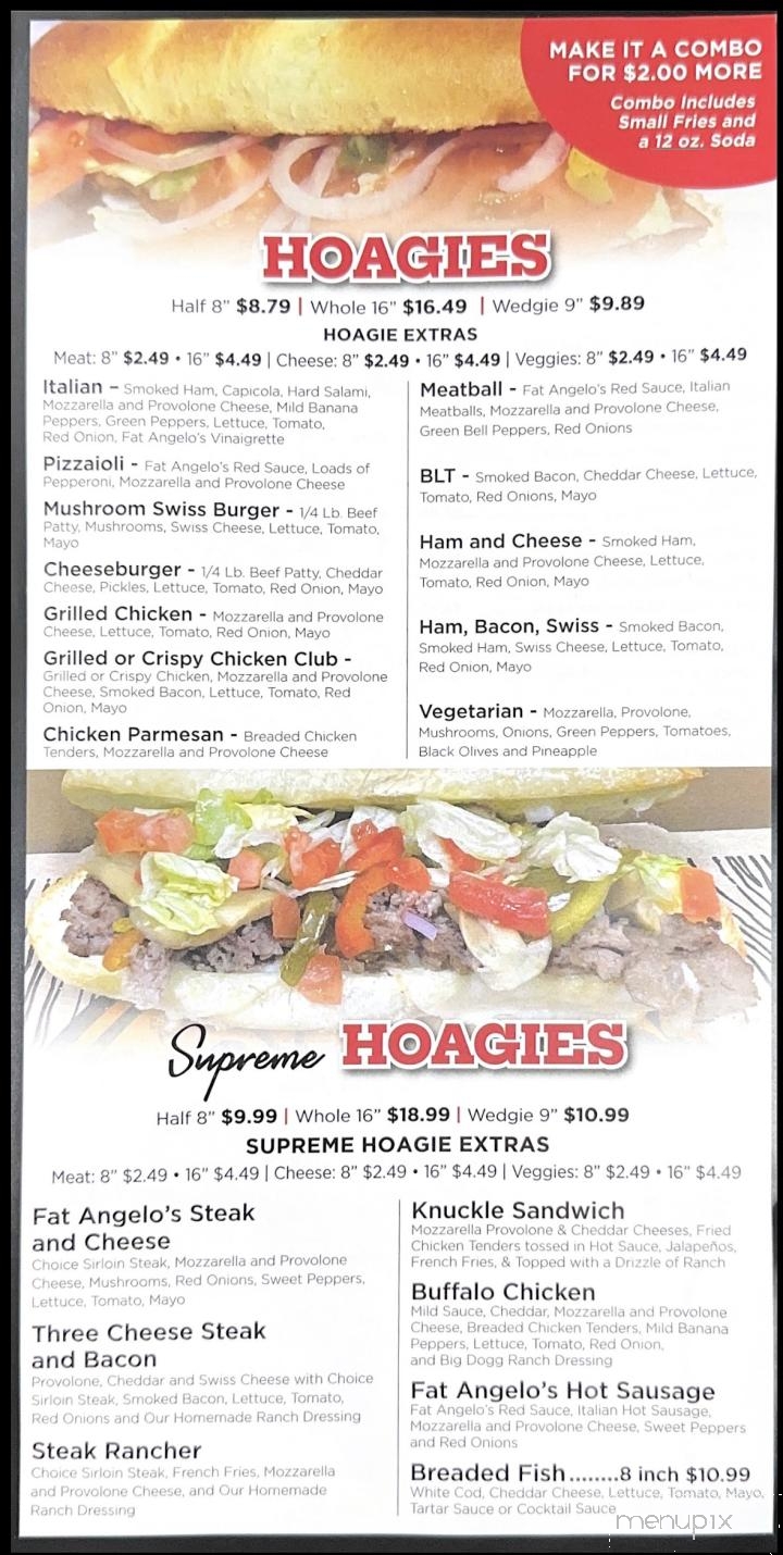 Fat Angelo's Pizzeria - Smithfield, PA menu_pic