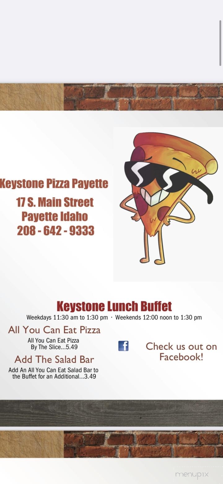 Keystone Pizza - Payette, ID menu_pic
