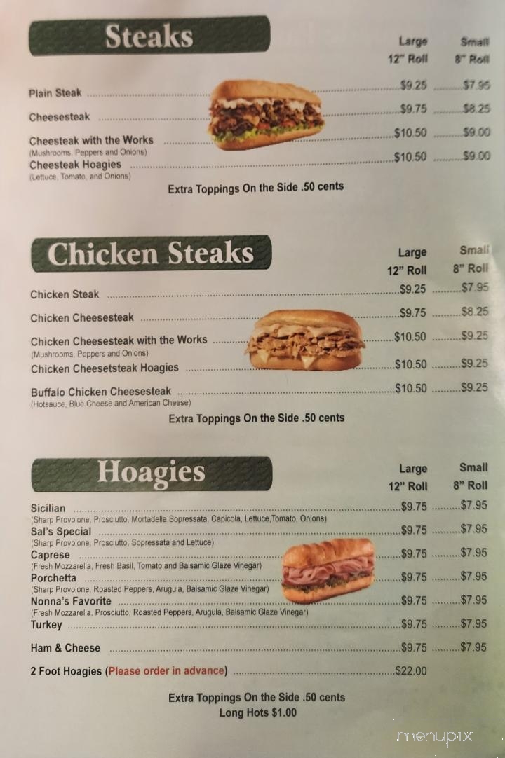 Sal's Italian Deli - Bristol, PA menu_pic