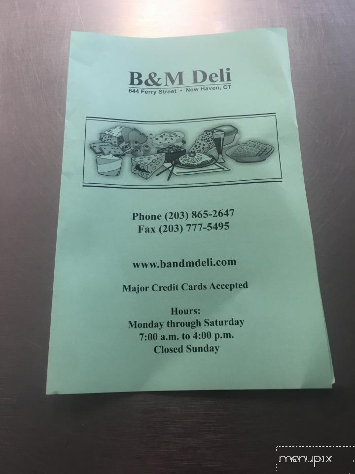B & M Quality Delicatessen - New Haven, CT