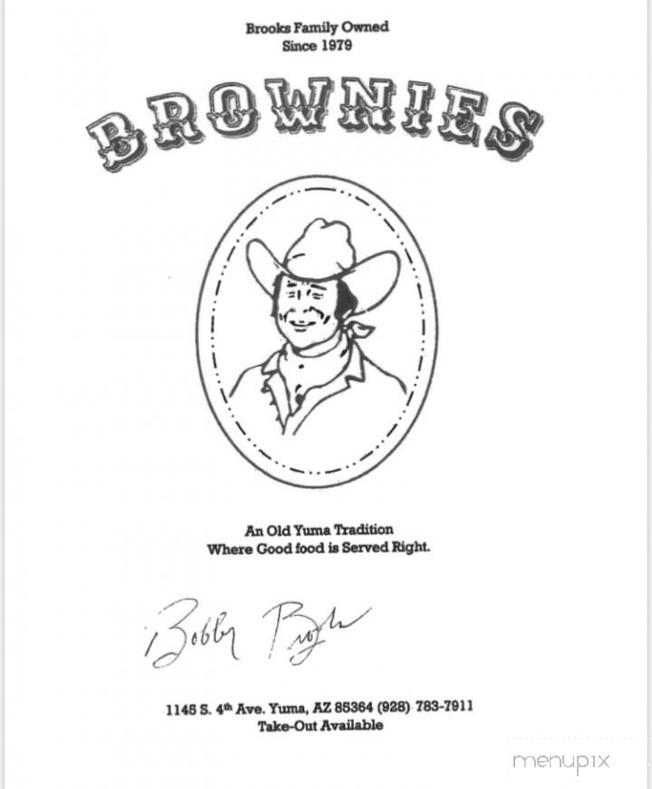 Brownie's Restaurant - Yuma, AZ menu_pic