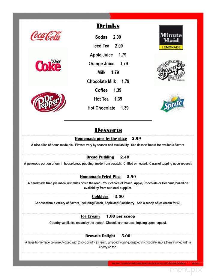 Em's Cafe - Murfreesboro, AR menu_pic