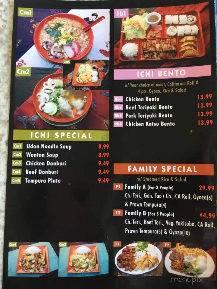 Ichi Teriyaki - Lynnwood, WA menu_pic