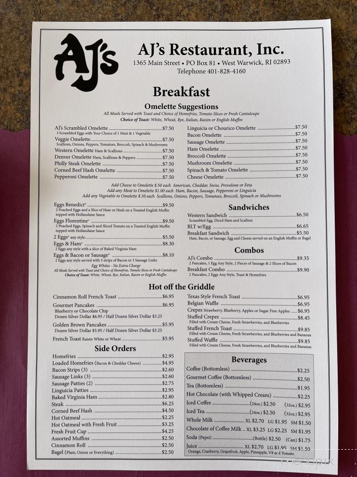 Aj cheap s restaurant
