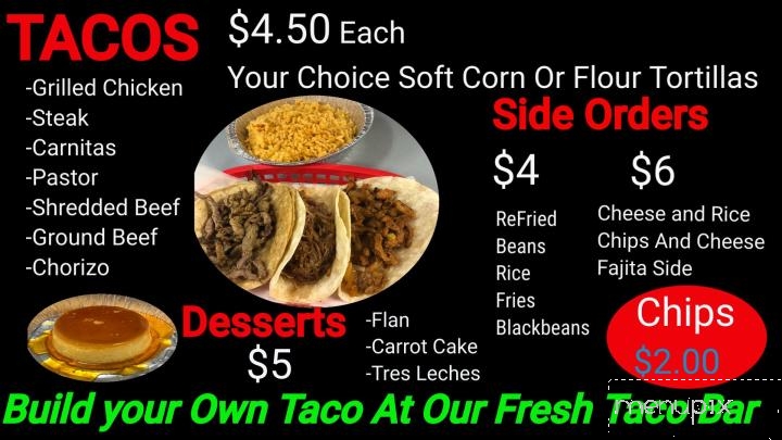 El Zarape Taqueria - Mackinaw City, MI menu_pic