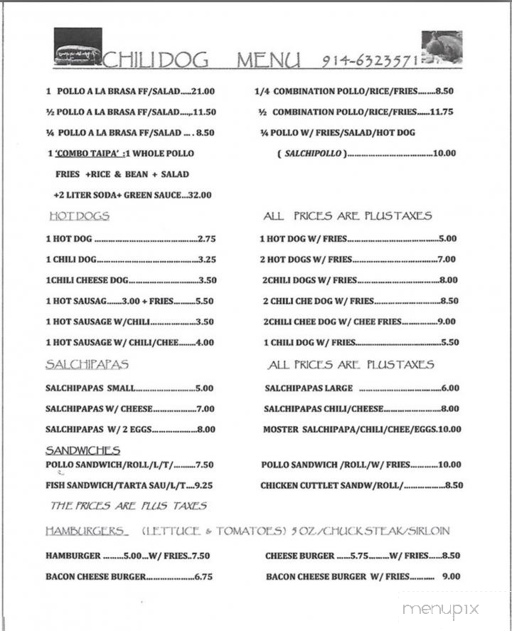 Chili Dog Restaurant - New Rochelle, NY menu_pic