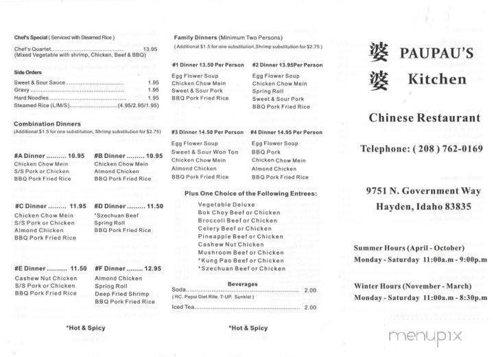 Paupau's Kitchen - Hayden Lake, ID menu_pic