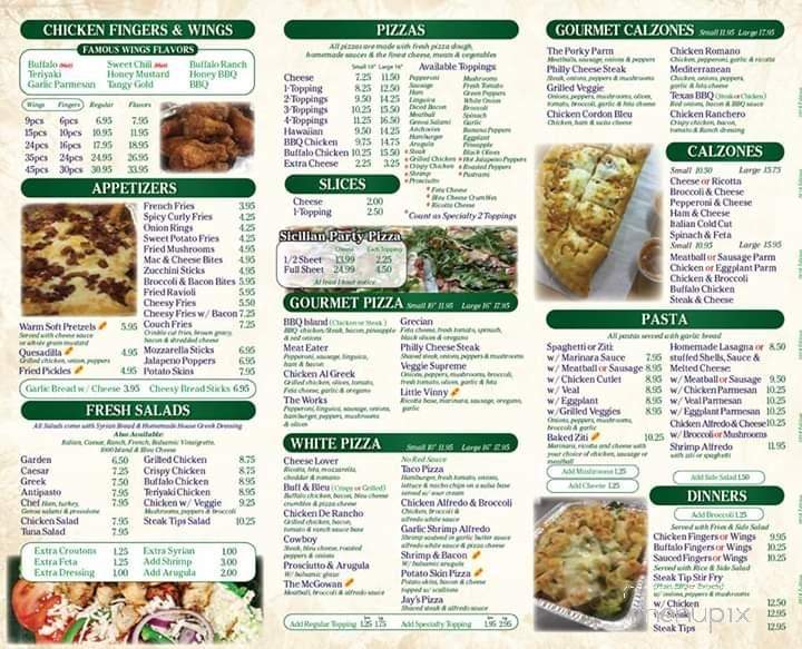 Bryantville Pizza Kitchen - Pembroke, MA menu_pic