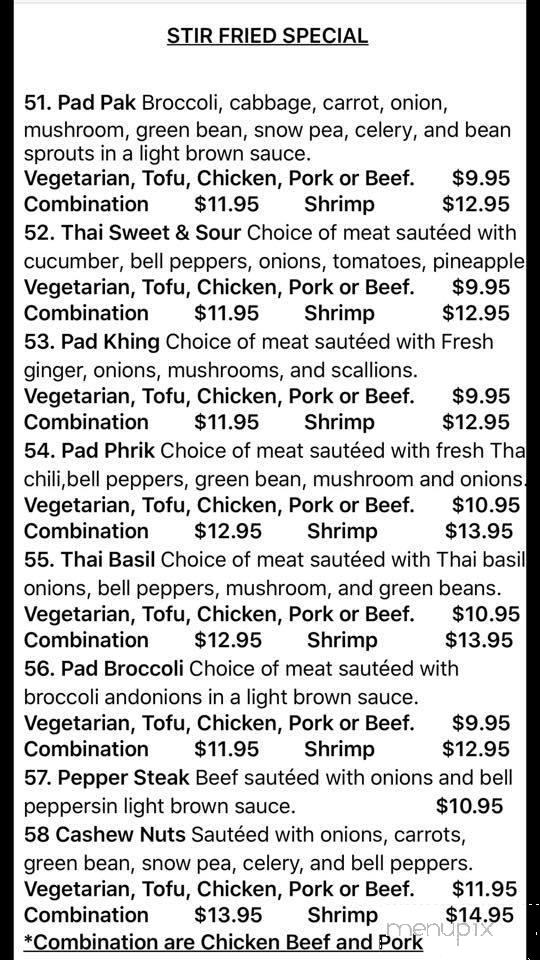 Thai Delights Restaurant - Destin, FL menu_pic