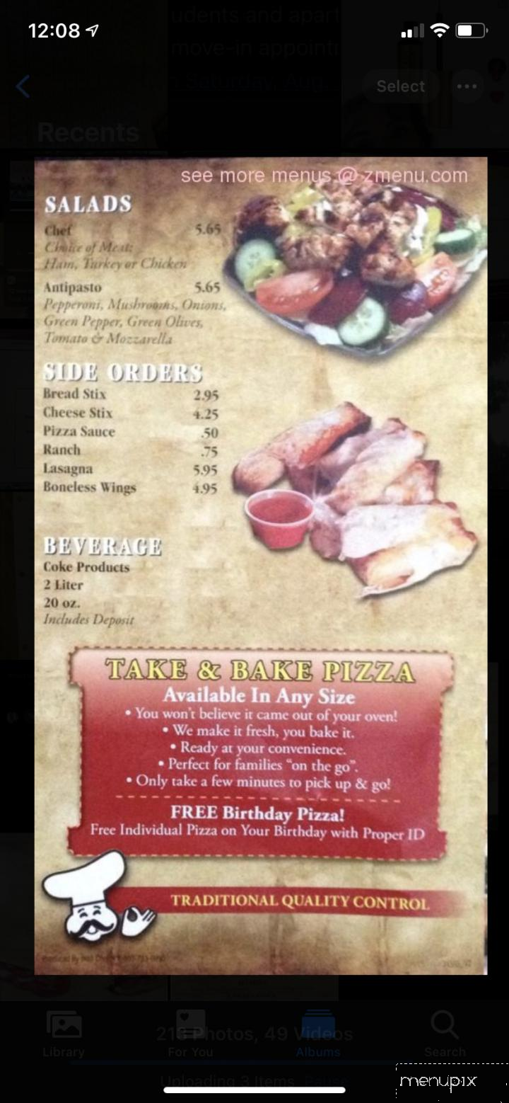 Main Street Pizza - Ovid, MI menu_pic