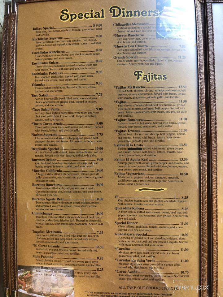 Mi Rancho - Ida Grove, IA menu_pic