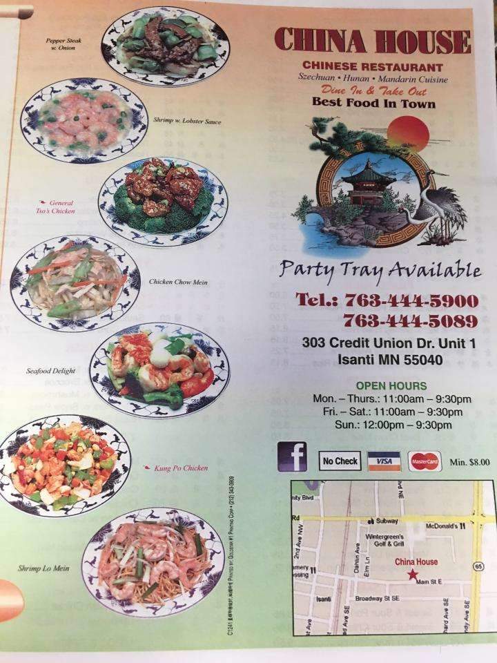 China House - Isanti, MN menu_pic