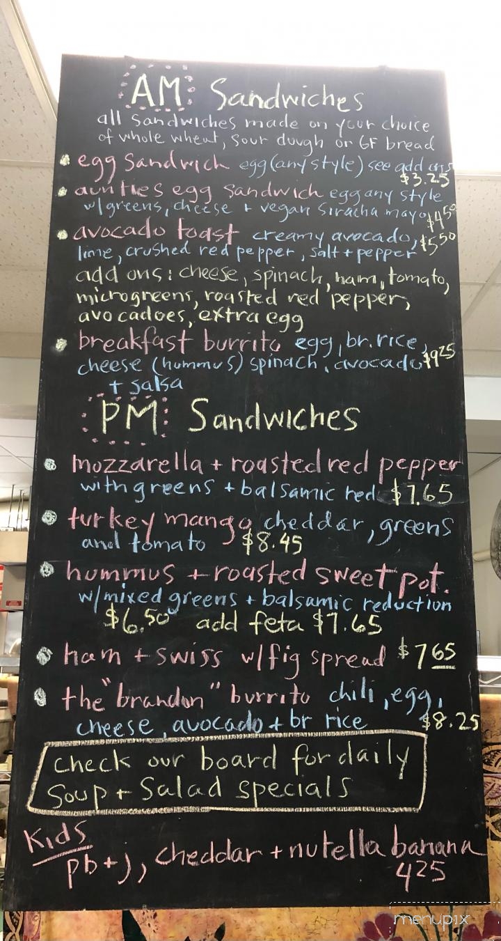 Auntie's Kitchen - Wakefield, RI menu_pic