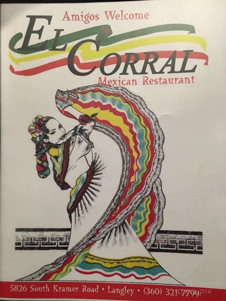 El Corral Mexican Restaurant - Langley, WA menu_pic