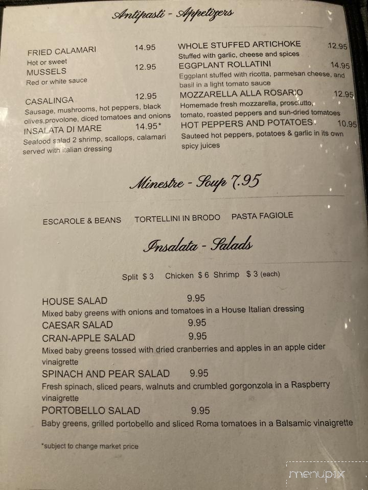 San Giorgio's Italian Bistro - Kinnelon, NJ menu_pic