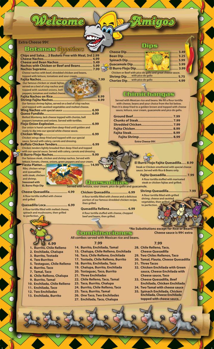 La Casa Del Burro Flojo - Knoxville, TN menu_pic