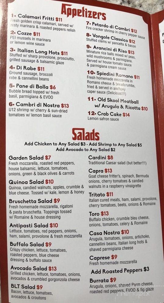 Casa Nostra - Marlton, NJ menu_pic