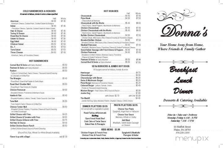 Donna's Hoagies & Deli - Luzerne, PA