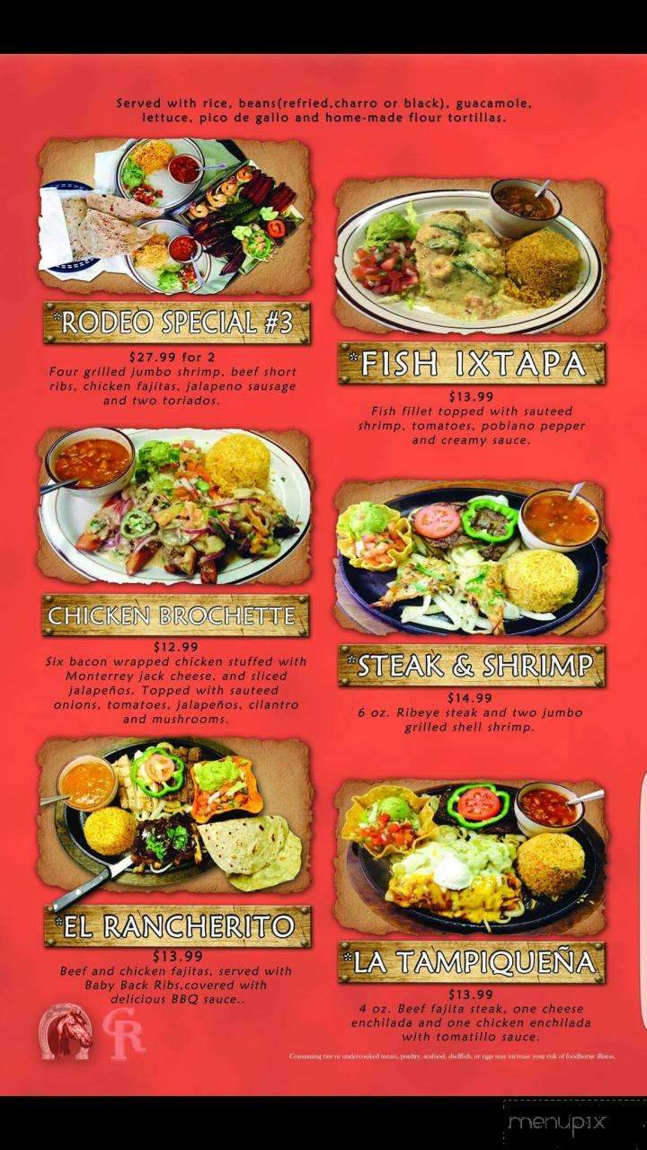 Rodeo Mexican Restaurant - Basehor, KS menu_pic