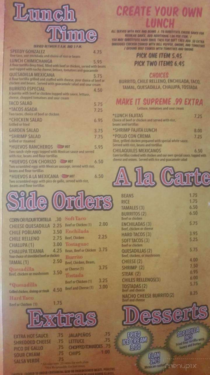 Rio Grande Mexican Restaurant - Lyons, GA menu_pic