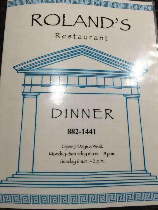 Roland's Restaurant - Nashua, NH menu_pic