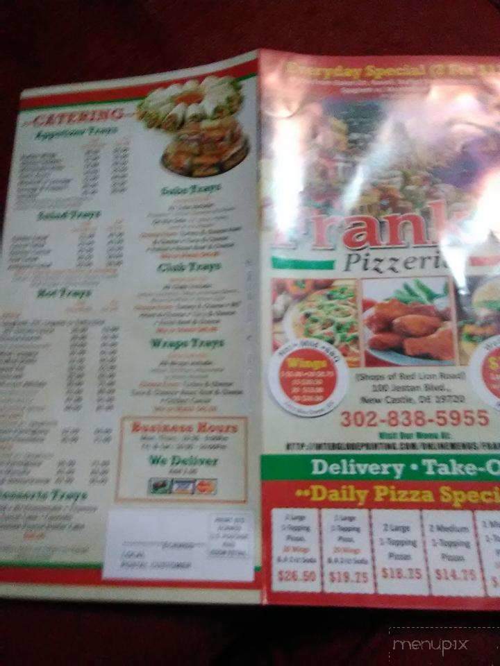 Frank's Pizzeria - New Castle, DE menu_pic